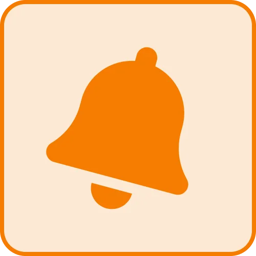 Icône cloche de notification