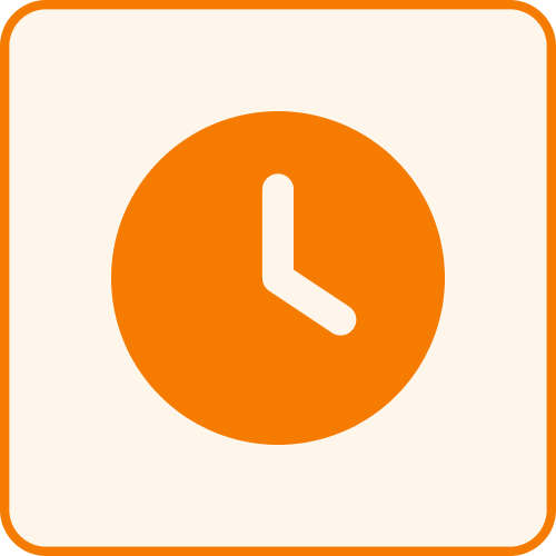 time tracking clock icon
