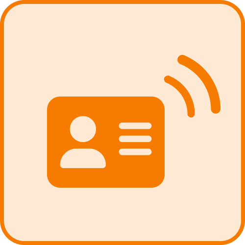 Icône pointage par carte NFC