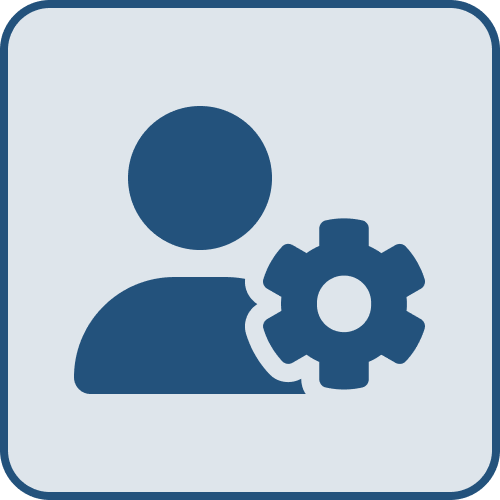 Icono de gestion empleado home
