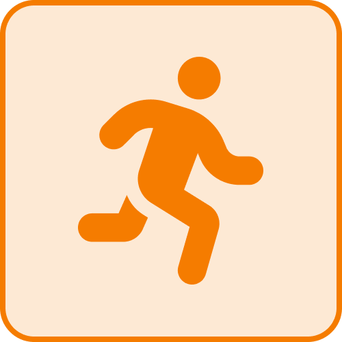 Icono de persona corriendo agilidad eficiencia