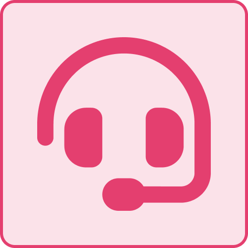 Icono de rosa headset