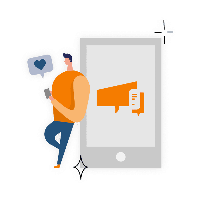 Illustration d'un like de l'application TramitApp