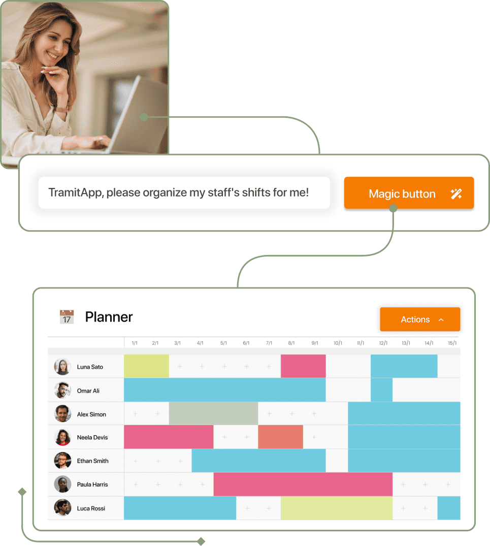 Captura de smart planner planificador IA EN en TramitApp