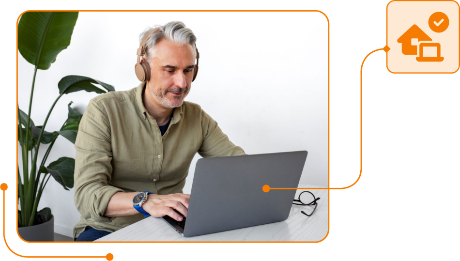 Captura de teletrabajo en TramitApp