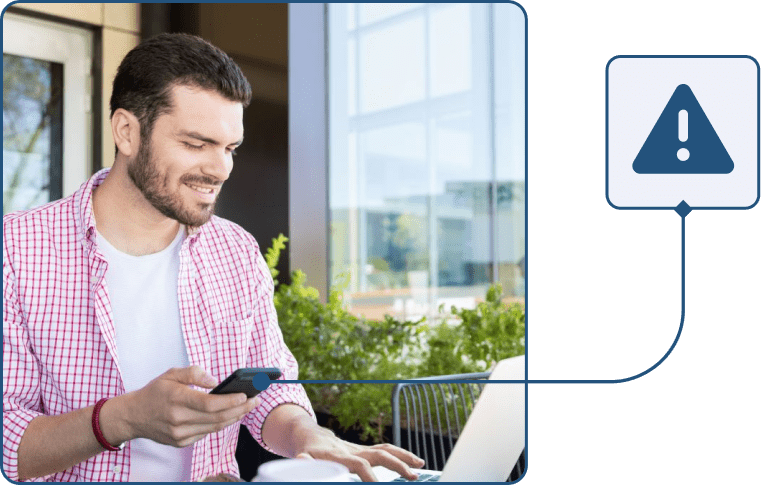 Captura de hombre movil incidencia idiomas 1 en TramitApp