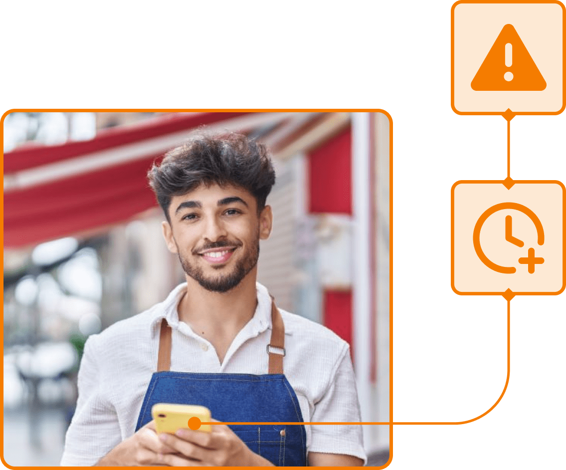 Captura de horas extra incidencia idiomas en TramitApp