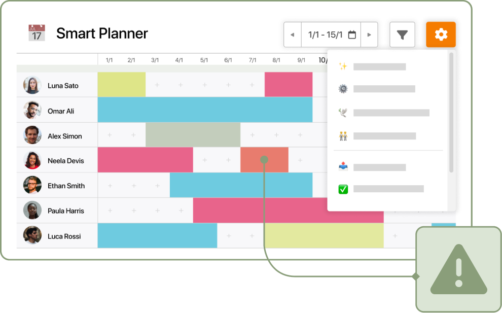 Captura de incidencias smart planner idiomas en TramitApp