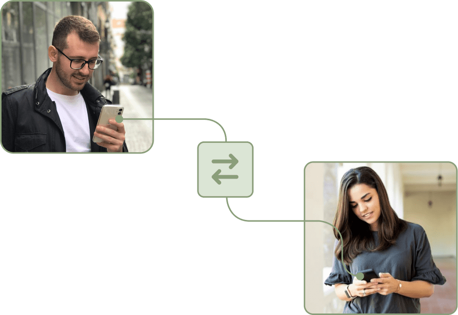 Captura de intercambio de turnos idiomas en TramitApp