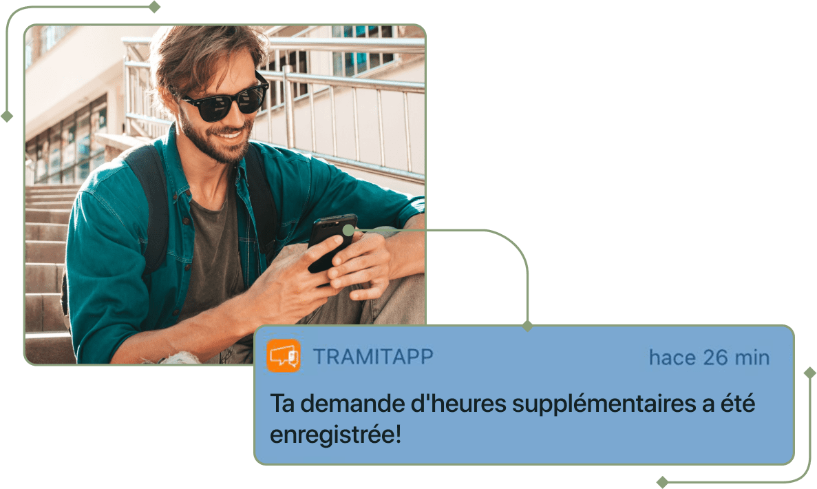 Captura de notificacion horas extra FR en TramitApp