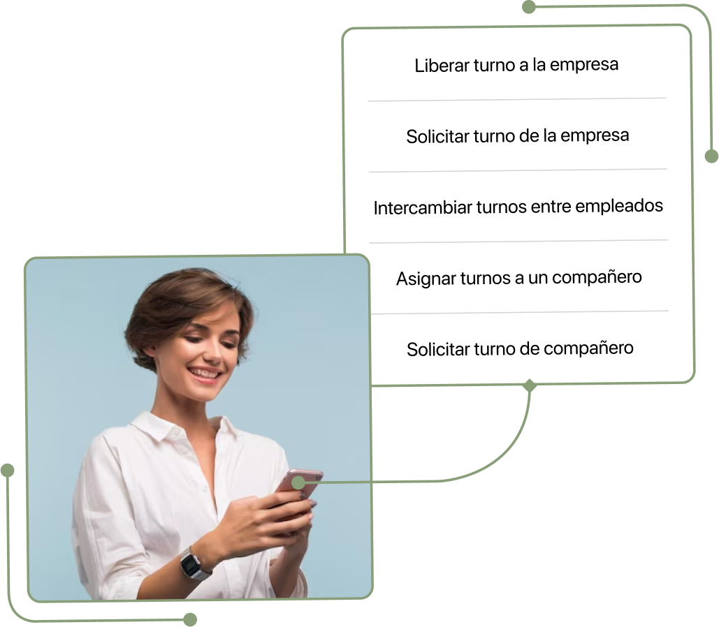 Captura de tipos tramites turnos movil en TramitApp