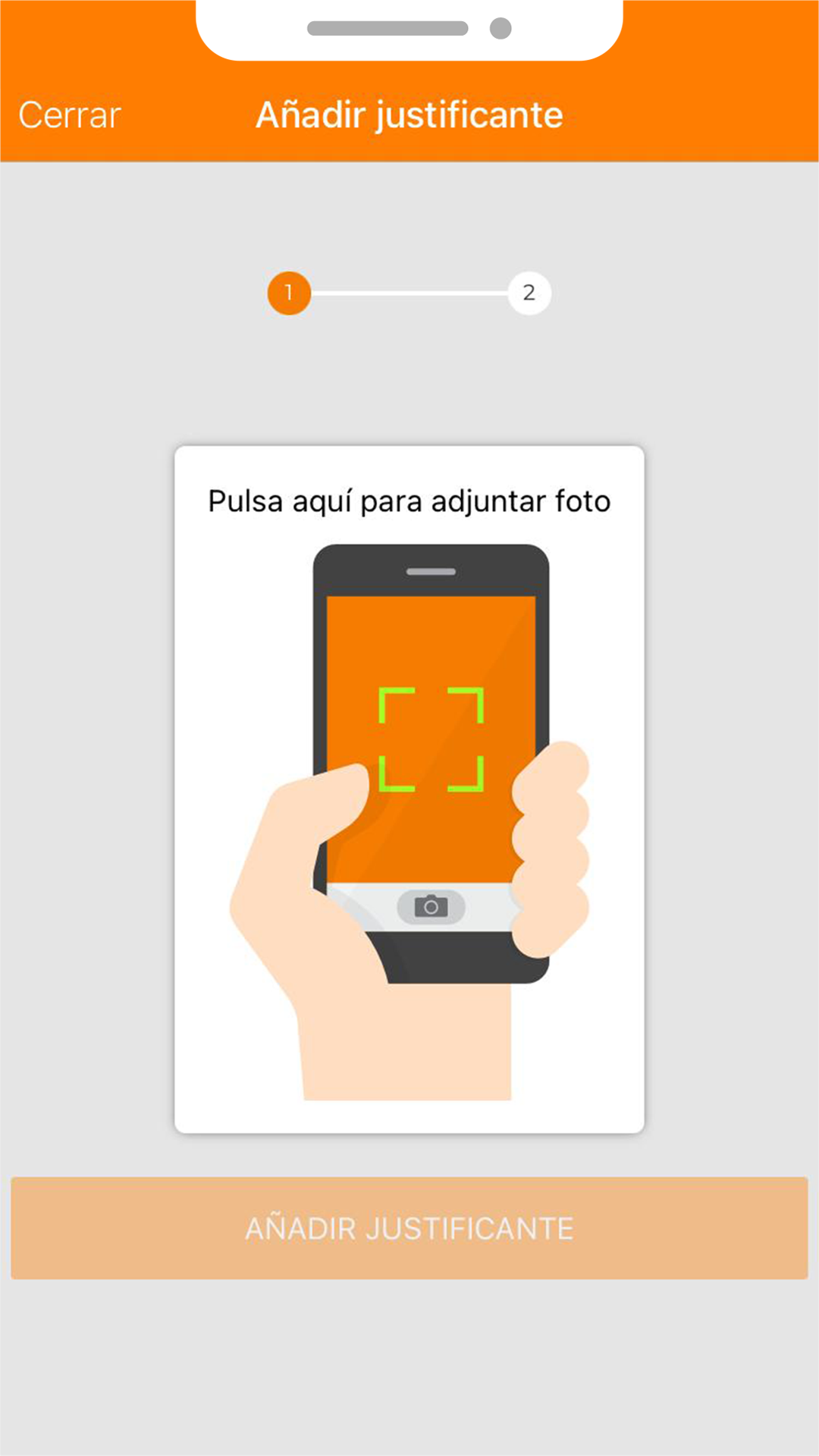 Foto de Adjuntar Foto Anadir Justificante