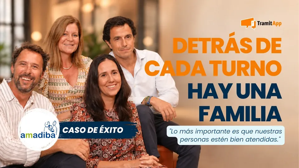 Equipo de Amadiba en el vídeo del caso de éxito de TramitApp