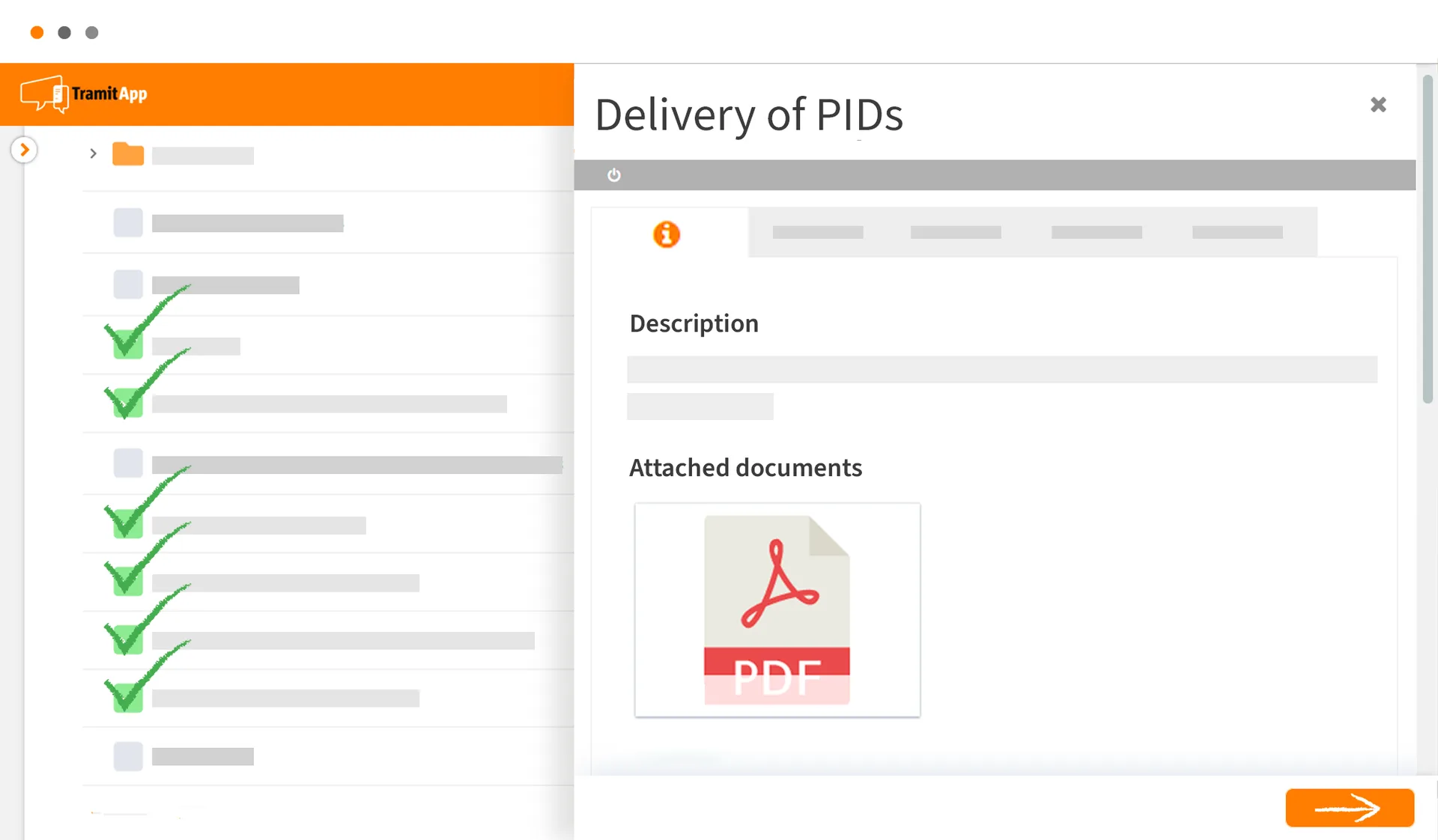 Certified delivery of PPE (EPI) documentation to industrial workers via TramitApp