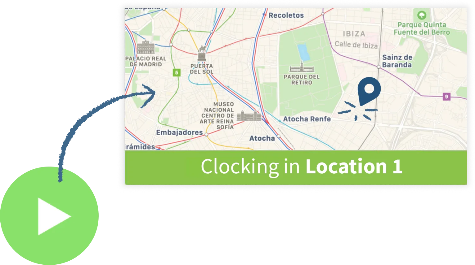 Simple, geolocated time recording in TramitApp