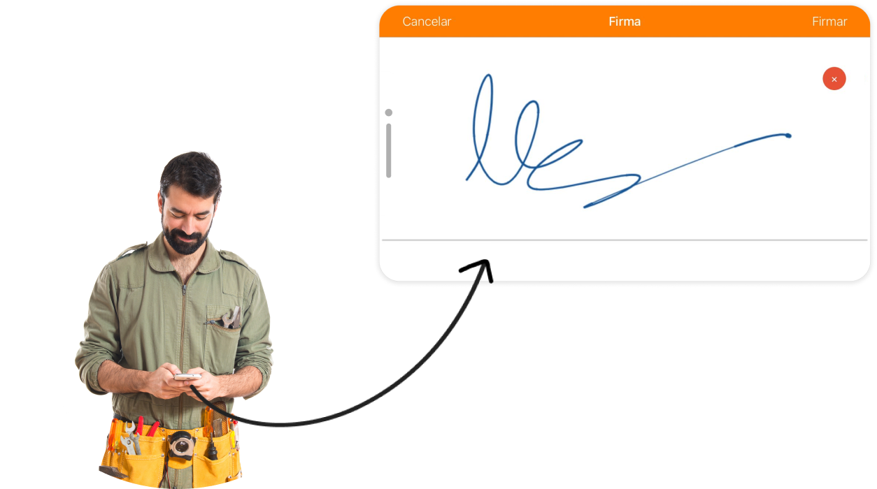 Empleado facility services firma
