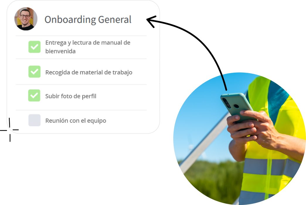 Empleado facility services tareas onboarding