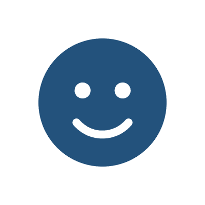 Happy blue
