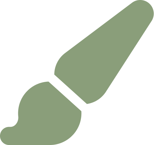 Icono de brush personalizado green