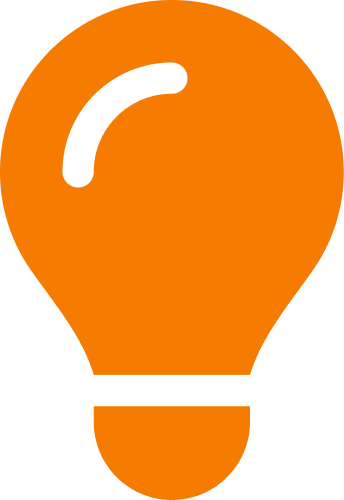 Icono de bulb orange