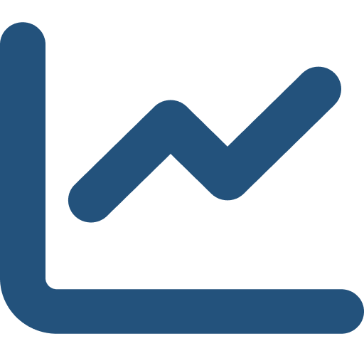 Icono de chart blue
