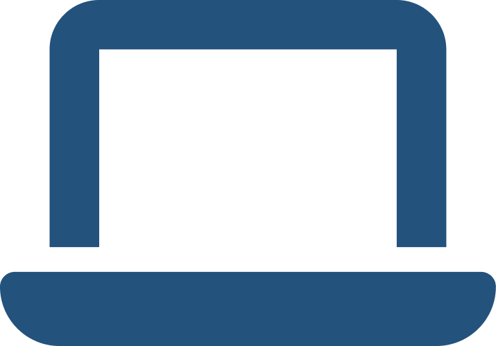 Icono de computer blue