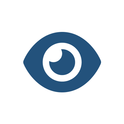 Icono de eye blue