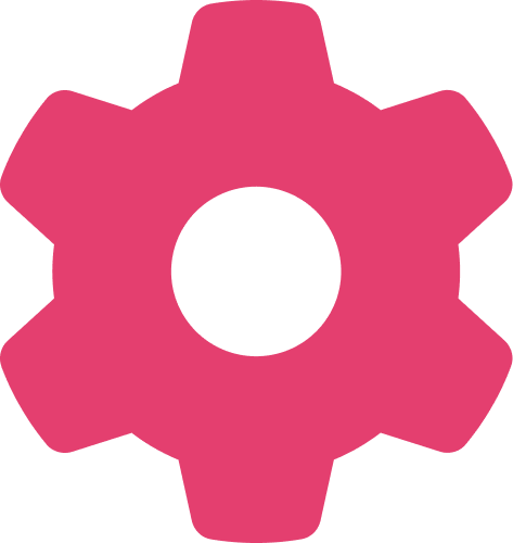 Icono de gear pink