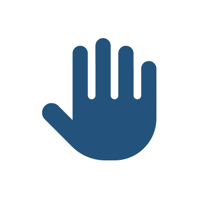 stop hand icon