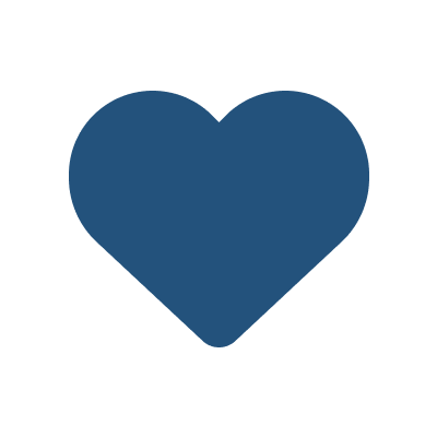Icono de heart blue