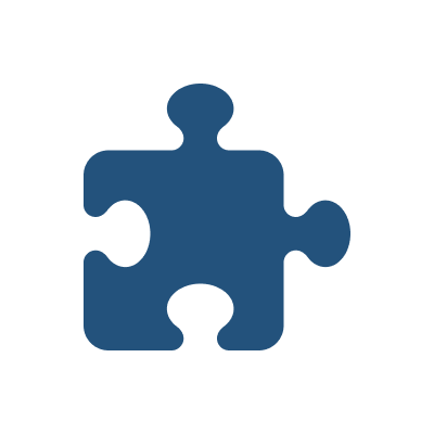 Icono de puzzle blue