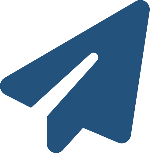 Icono de send mail blue