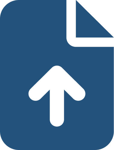 Icono de upload blue