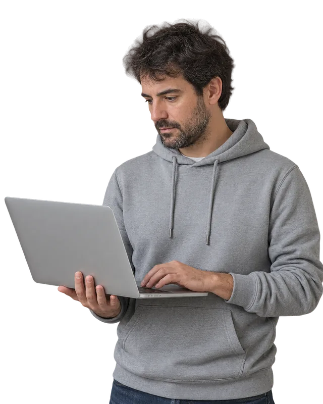 Responsable de sistemas integrando TramitApp con sus herramientas a través de la API desde el portátil