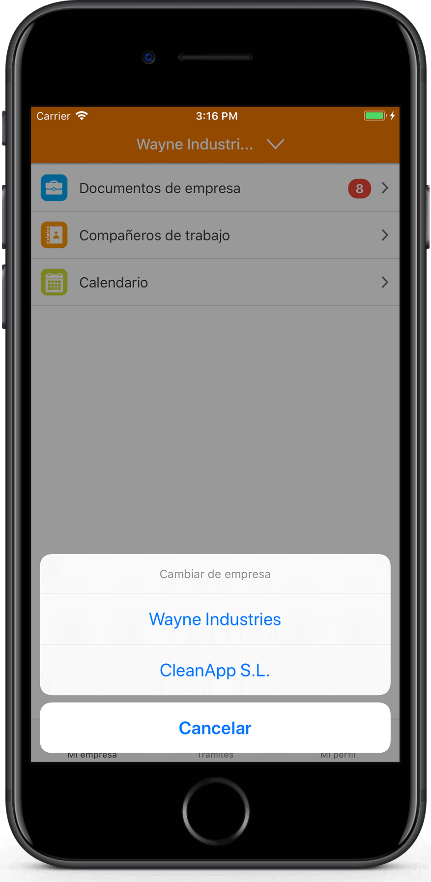 Gestión multiempresa desde tu móvil TramitApp Control Horario te permite la gestión multiempresa desde tu móvil