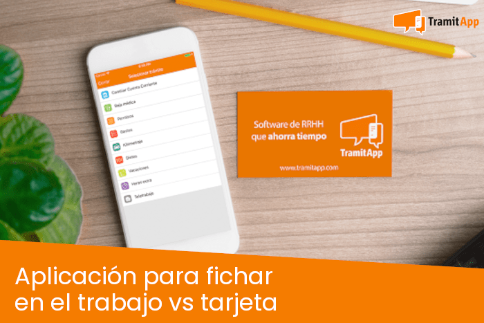 Aplicación para fichar en el trabajo vs tarjeta