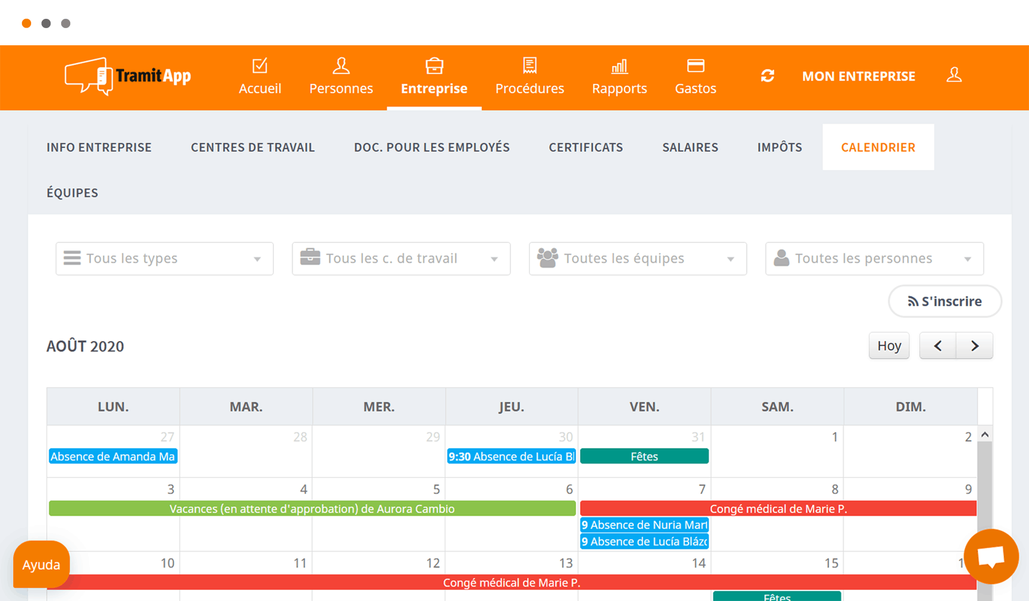 calendrier