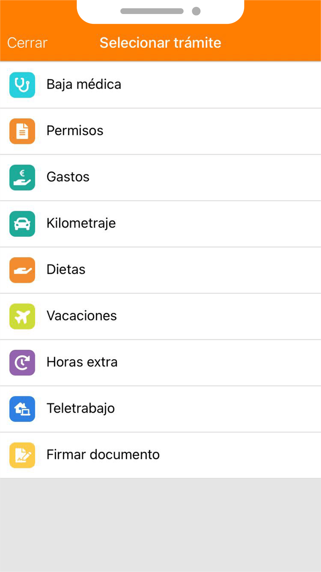 listado_trámites_movil foto baja médica