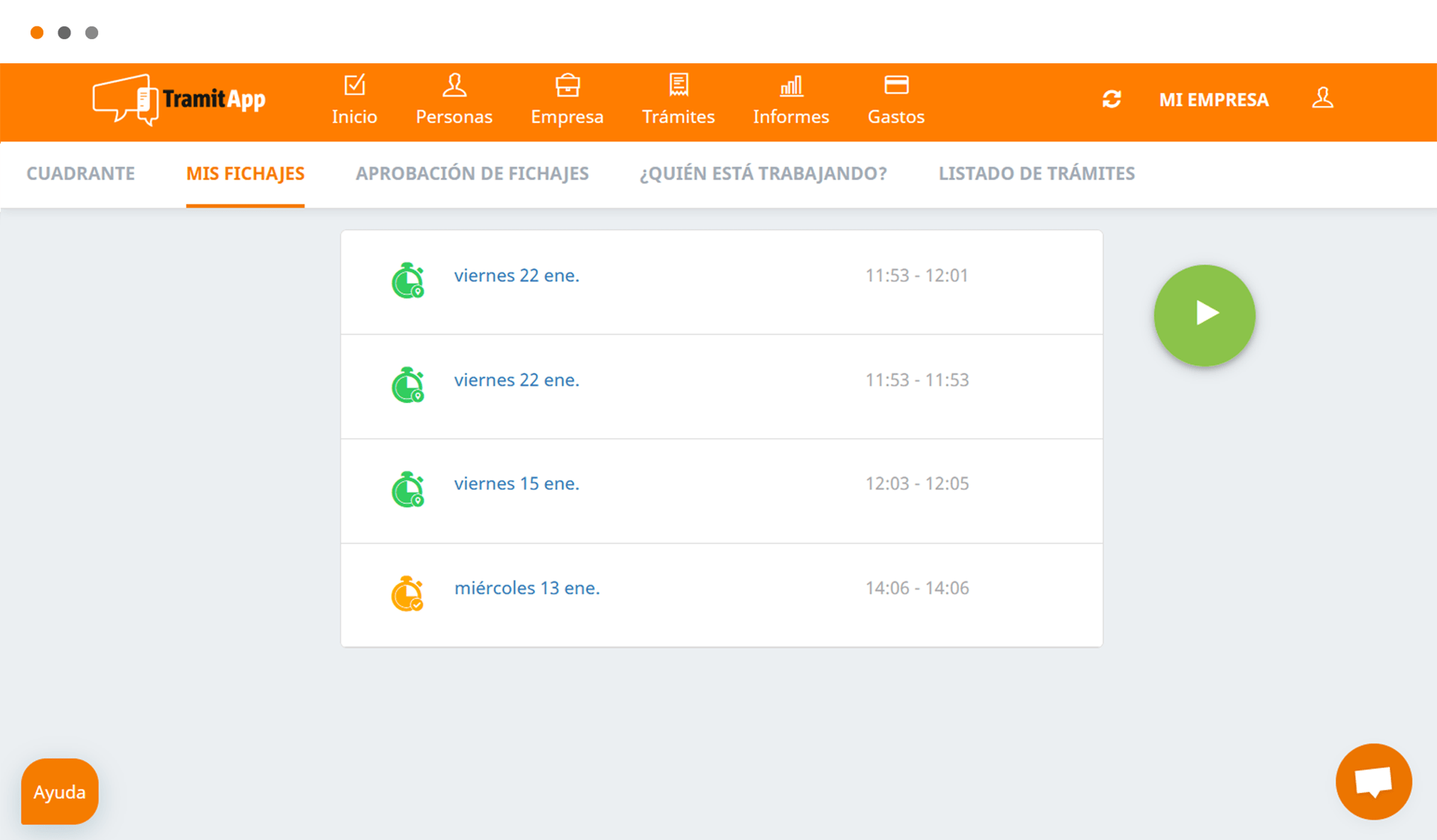 fichaje_entrada_ordenador App de Control Horario a través de Web, móvil y Tablet.