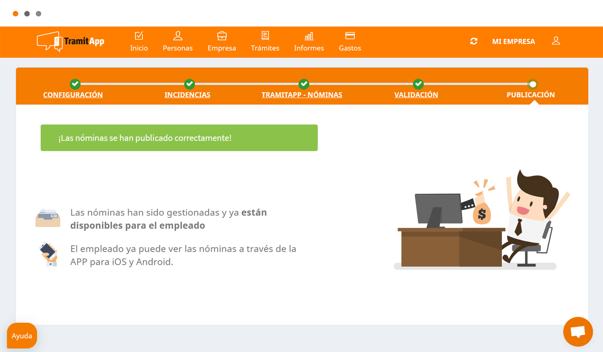 nominas_publicadas Distribuye las nóminas de tus empleados en sólo unos clics