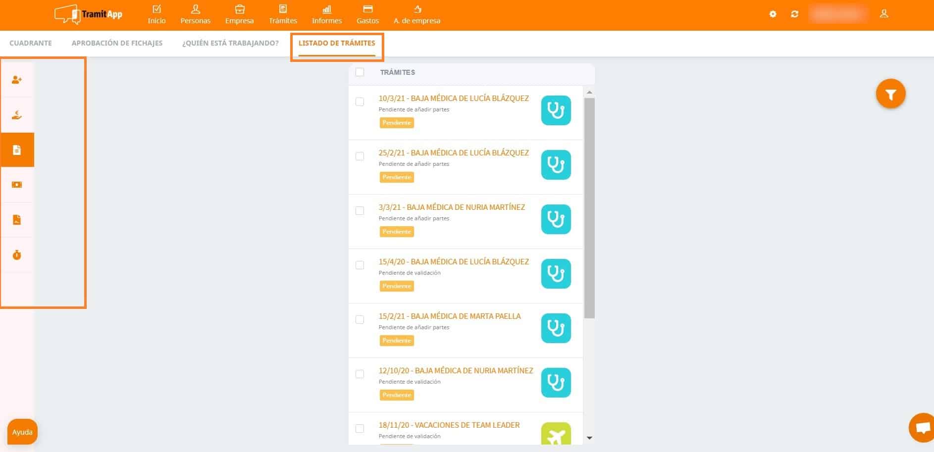 Nuevo Listado de Tramites 01