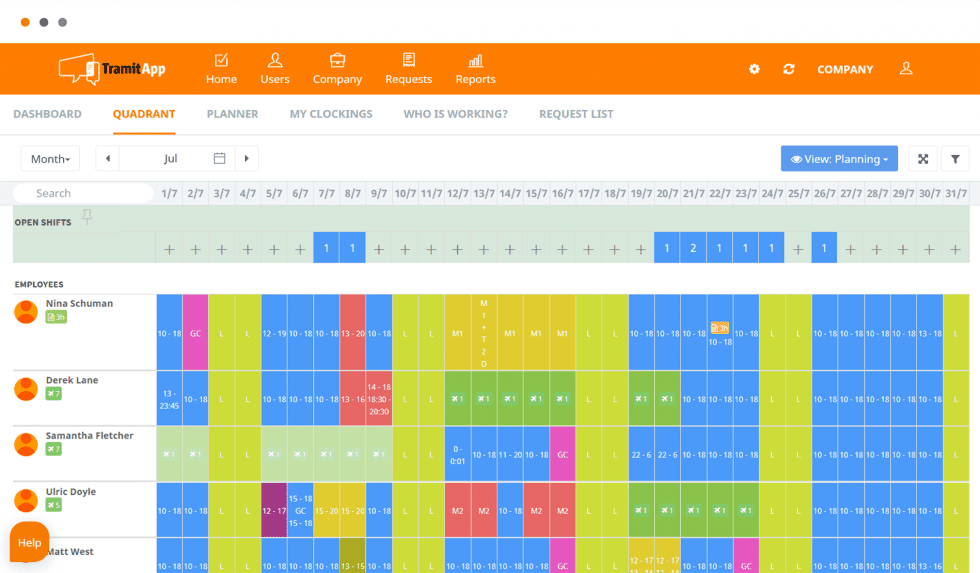Online time tracker