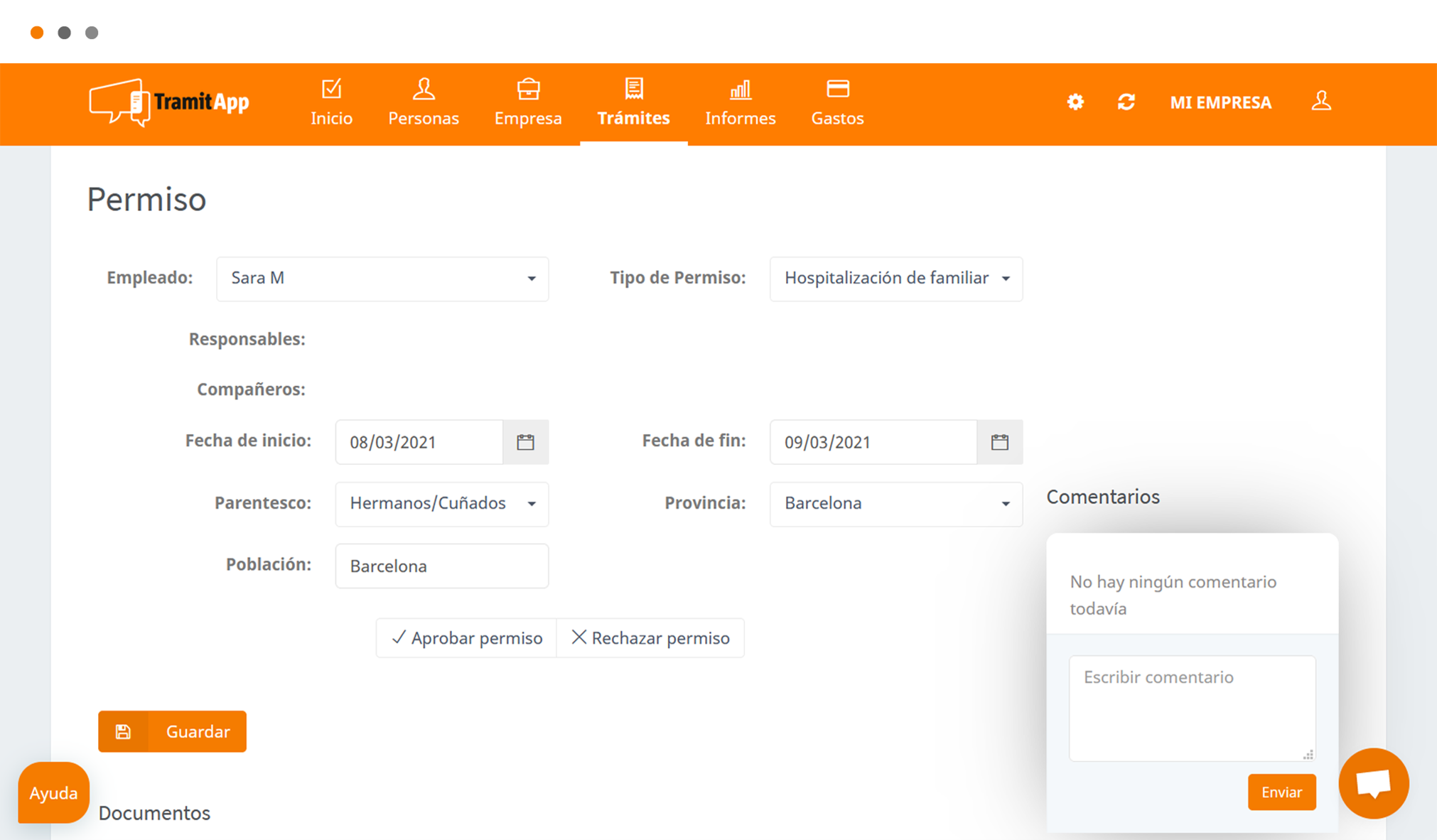 solicitud_permiso Permiso de hospitalización de familiar aprobado