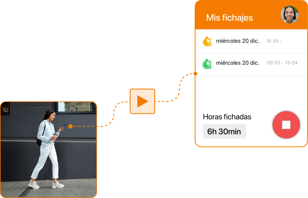 Fichaje legal desde el móvil con TramitApp