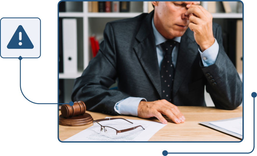 Ejecutivo preocupado