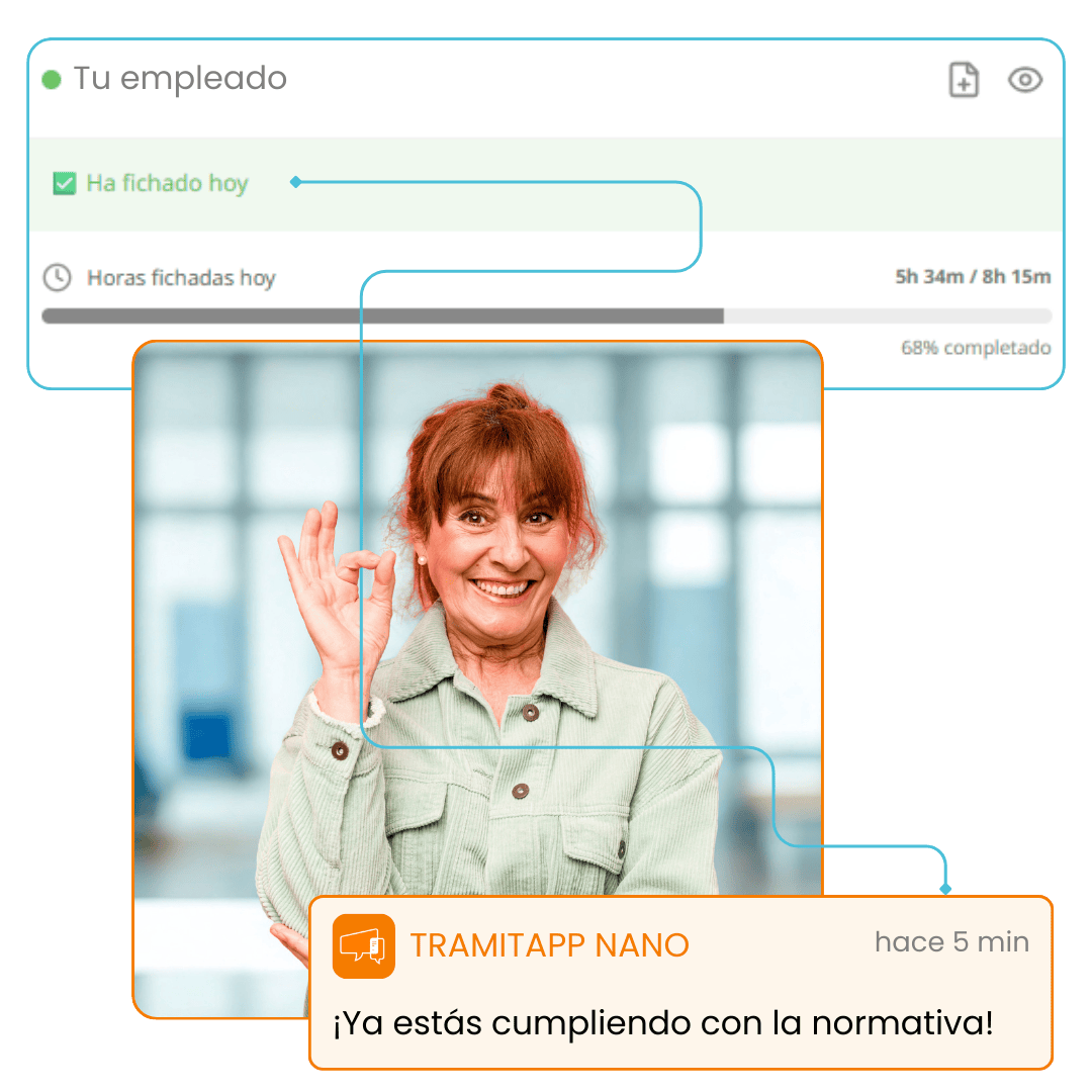 Tranquilidad al cumplir con el registro horario