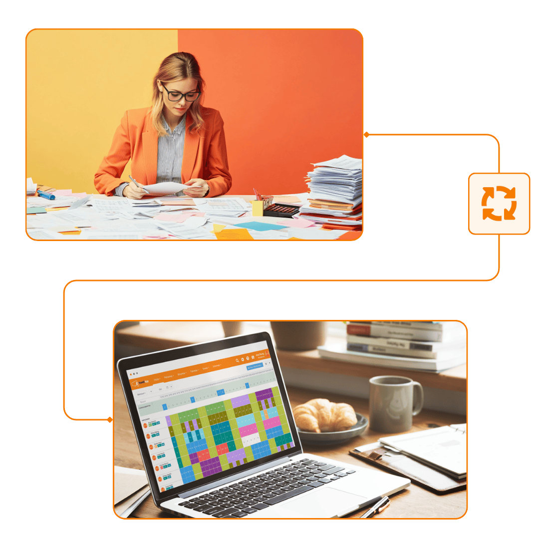 Visión unificada de todos los fichajes por WhatsApp en Tramitapp